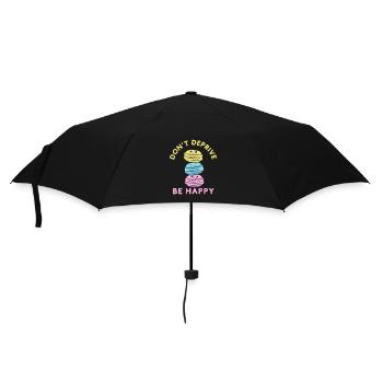 NICHT BERAUBEN SEI GLÜCKLICH - Regenschirm (klein) - Schwarz - Vorne