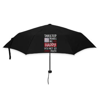 Spiel Nerd Spieler - Regenschirm (klein) - Schwarz - Vorne
