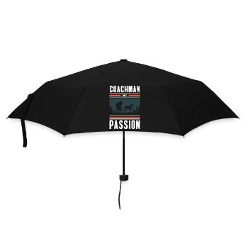 Horse-drawn carriage driver Horses Carter Job - Umbrella (small) - black - Front