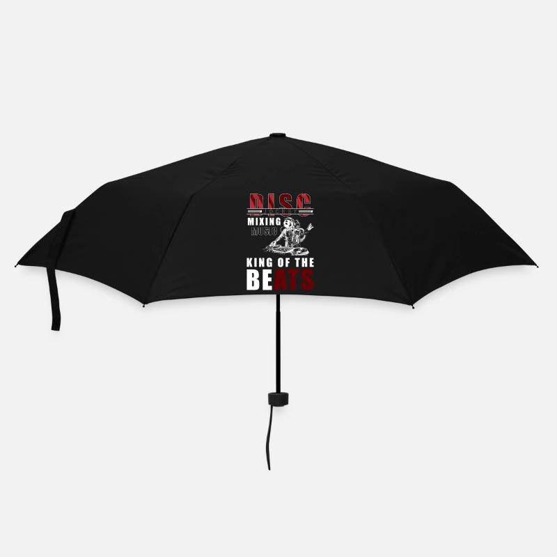 DJ Techno Party Rave - Umbrella (small) - black