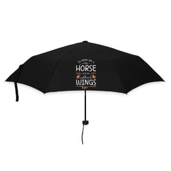 Cheval Animal Amour Fer à Cheval - Parapluie standard - noir - Devant