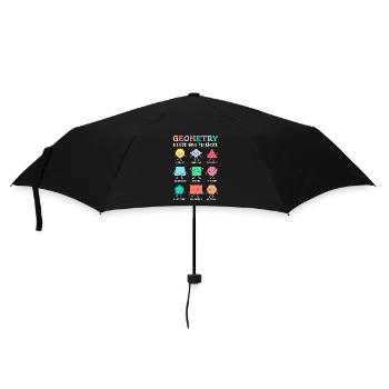 Geometry Keeps You in Shape – School Math Humor - Umbrella (small) - black - Front