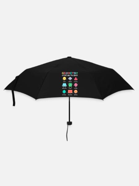 La géométrie vous maintient en forme – Motif d’école amusant - Parapluie standard - noir