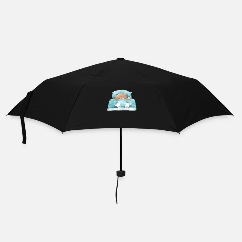 Teddy Bear est en train de dormir - Parapluie standard - noir