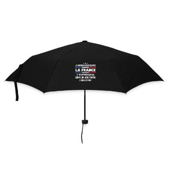 Je Soutiens Deux Équipes la France ... - Parapluie standard - noir - Devant