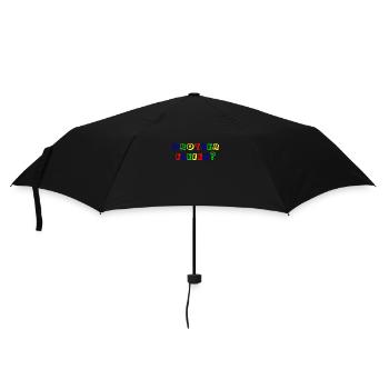 drotter fleier rand schwarz - Regenschirm (klein) - Schwarz - Vorne