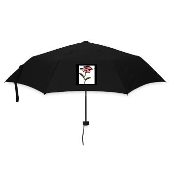 one Line Art Line Drawing Flower Flowers Plants - Umbrella (small) - black - Front