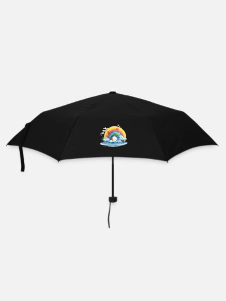 Fierté arc-en-ciel - Parapluie standard - noir