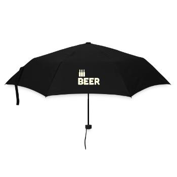 Bierliebhaber - Regenschirm (klein) - Schwarz - Vorne