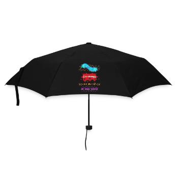 Be yourself the change you wish for in this world - Umbrella (small) - black - Front