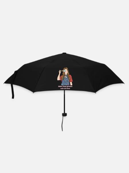 Meine Pinsel sprechen mehr als Worte - Regenschirm (klein) - Schwarz