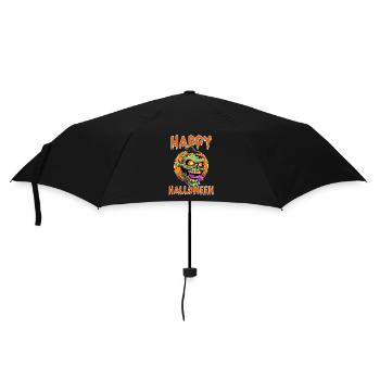 Joyeux Halloween zombie - Parapluie standard - noir - Devant