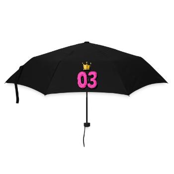 Jersey à 3 chiffres Couronne - Parapluie standard - noir - Devant