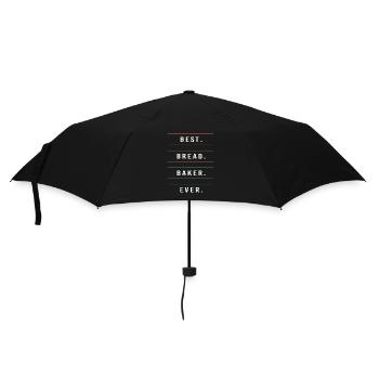Bäcker Bäckerin Backen - Regenschirm (klein) - Schwarz - Vorne