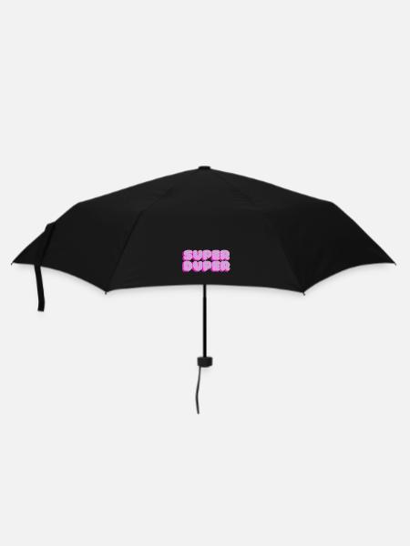 Super Duper - Regenschirm (klein) - Schwarz