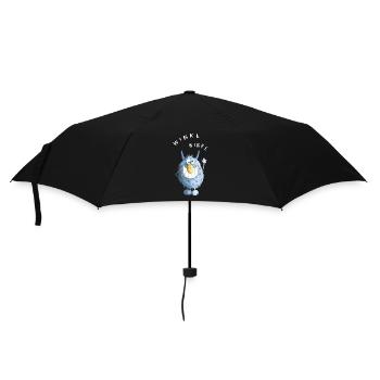 Blue shaggy wakes monster - Umbrella (small) - black - Front