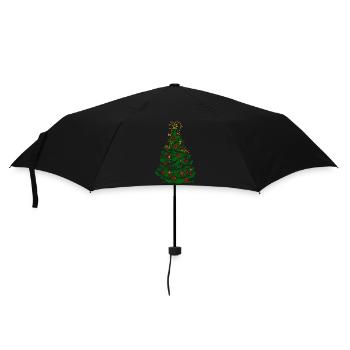 Arbre de Noël - Parapluie standard - noir - Devant