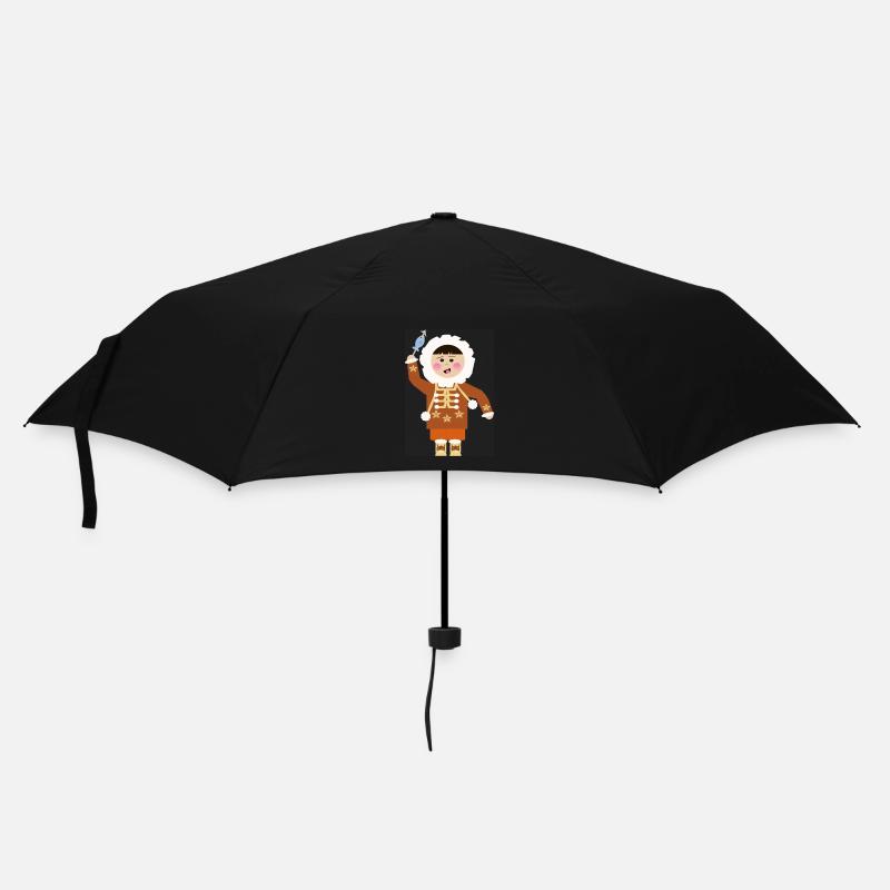 eskimo - Regenschirm (klein) - Schwarz