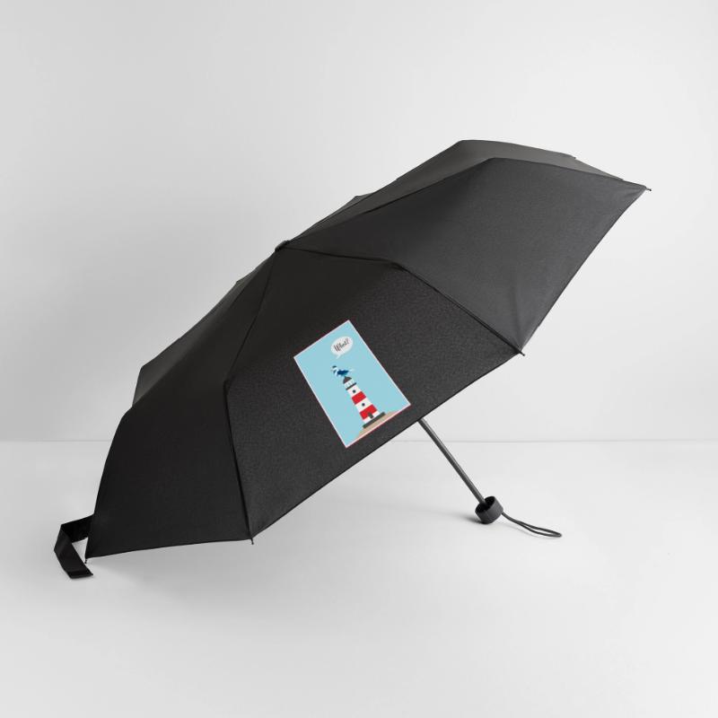 Leuchtturm - Möwe - Comic - Geschenk Regenschirm (klein)