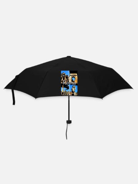 Roma collage bande dessinée signe lettrage - Parapluie standard - noir