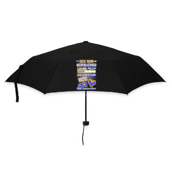 ICH BIN GAME OVER - jetzt hält SIE den Controller - Regenschirm (klein) - Schwarz - Vorne