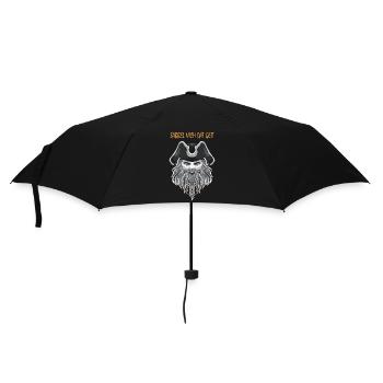 Sabbel nich dat geit, Seemann Anker, plattdeutsch - Regenschirm (klein) - Schwarz - Vorne