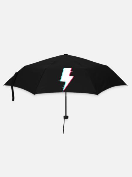 Lightning Style Rétro Éclairage numérique - Parapluie standard - noir