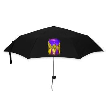 Hamburg St Pauli Reeperbahn Rotlichtviertel - Regenschirm (klein) - Schwarz - Vorne