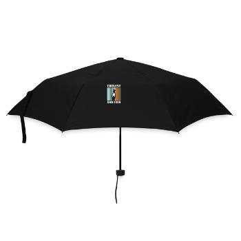 Coolest Dad Ever Papa Bester Vater - Regenschirm (klein) - Schwarz - Vorne