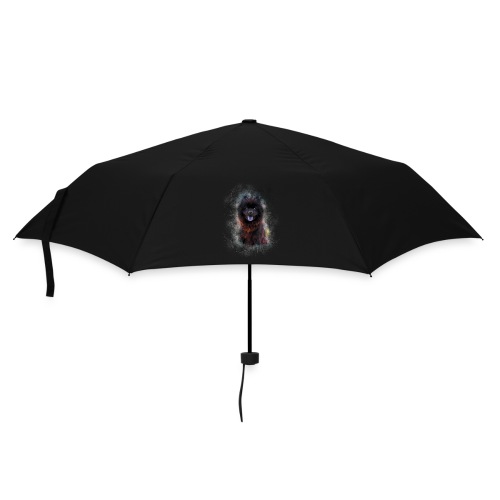 Pintura de cachorro de chow chow negro -por- Wyll-Fryd - Paraguas plegable