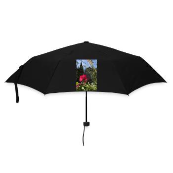 Elsässer Straßburger Domblume - Regenschirm (klein) - Schwarz - Vorne