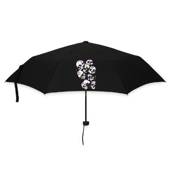 Crânes Crâne Halloween Crânes de sucre - Parapluie standard - noir - Devant