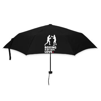 Ich Liebe Boxen Für Alle Boxer Und Boxliebhaber. - Regenschirm (klein) - Schwarz - Vorne