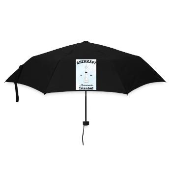 Istanbul, Leuchtturm Ahirkapi, Marmarameer, Türkei - Regenschirm (klein) - Schwarz - Vorne