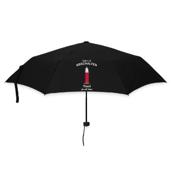 Niederlande, Texel, Abschalten, so viel Meer - Regenschirm (klein) - Schwarz - Vorne