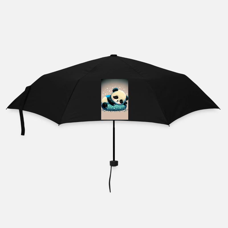 Bébé panda dodo - Parapluie standard - noir