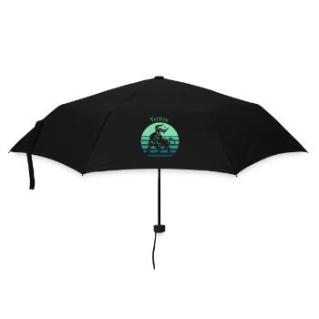 Logo rétro signe astrologique "Taureau" - Parapluie standard - noir - Devant