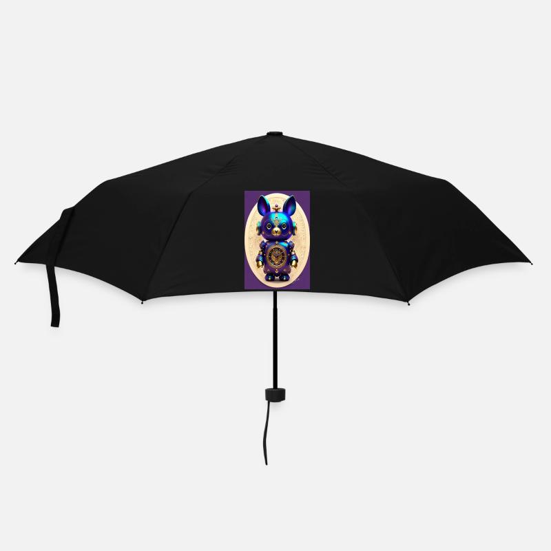 Cute Clockwork Baby Android - Umbrella (small) - black