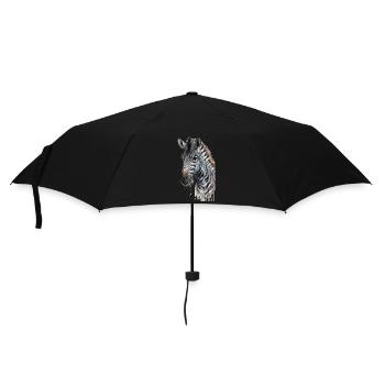 Zebra Aquarelle Cool Animal - Parapluie standard - noir - Devant