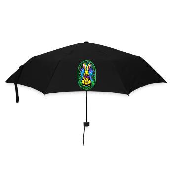 Easter Bunny Stained Glass Style - Umbrella (small) - black - Front