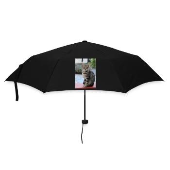 cute cat gift for cat lovers - Umbrella (small) - black - Front
