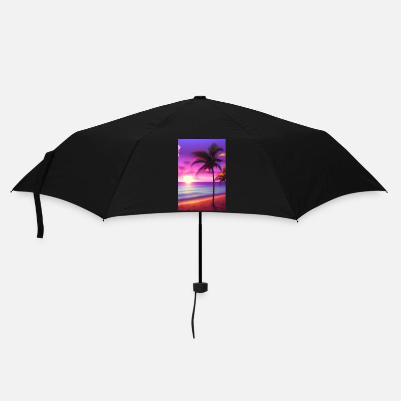 Caraïbes Palm Beach - Parapluie standard - noir