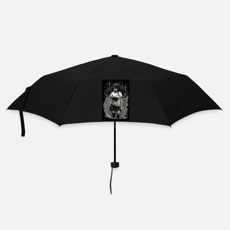 Gothique Mädchen Anime Emo Girl - Parapluie standard - noir
