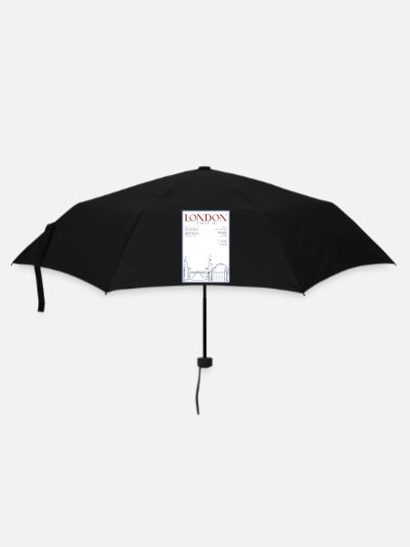 London - Regenschirm (klein) - Schwarz