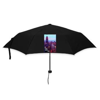 New York City Skyline - Regenschirm (klein) - Schwarz - Vorne