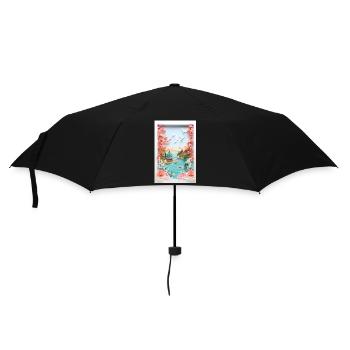 Cadeau Japan Nature Lake - Parapluie standard - noir - Devant
