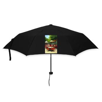 Outdoor Asian Cafe - Umbrella (small) - black - Front