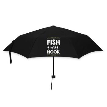 Pêche au poisson - Parapluie standard - noir - Devant