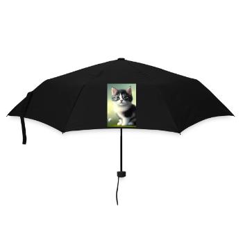 Baby Cat - Umbrella (small) - black - Front