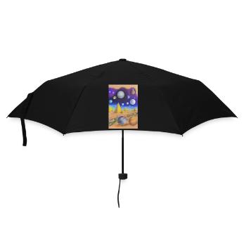 Espace et planètes - Parapluie standard - noir - Devant